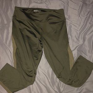 Green Capri Leggings